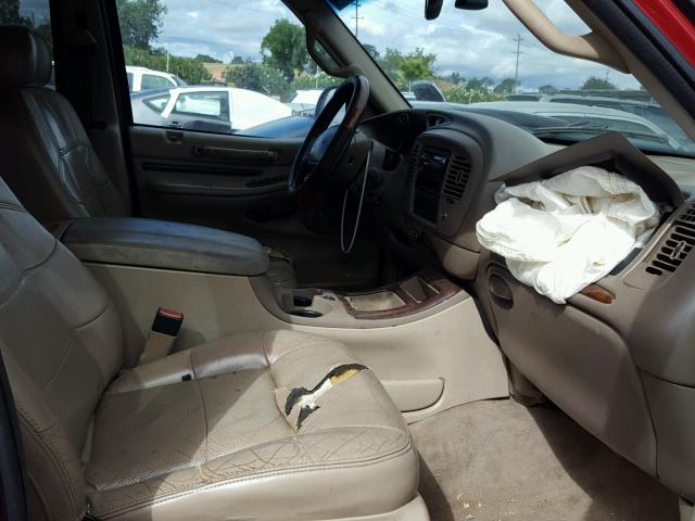 5LMEU27R82LJ12971 - 2002 LINCOLN NAVIGATOR Қызыл фото 5