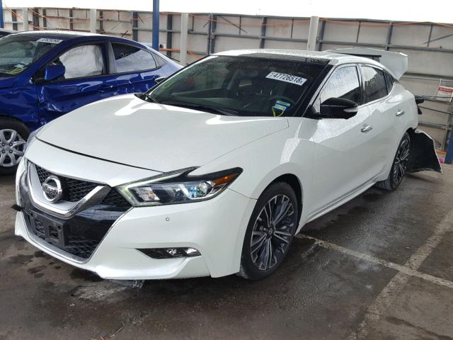 1N4AA6AP0HC404609 - 2017 NISSAN MAXIMA 3.5 WHITE photo 2