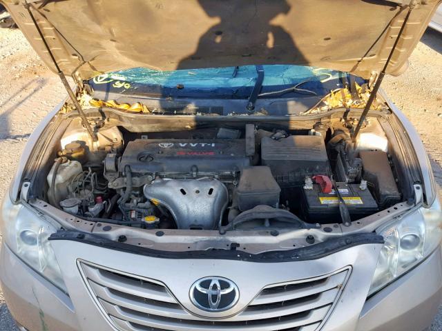 4T4BE46K37R004512 - 2007 TOYOTA CAMRY NEW BEIGE photo 7