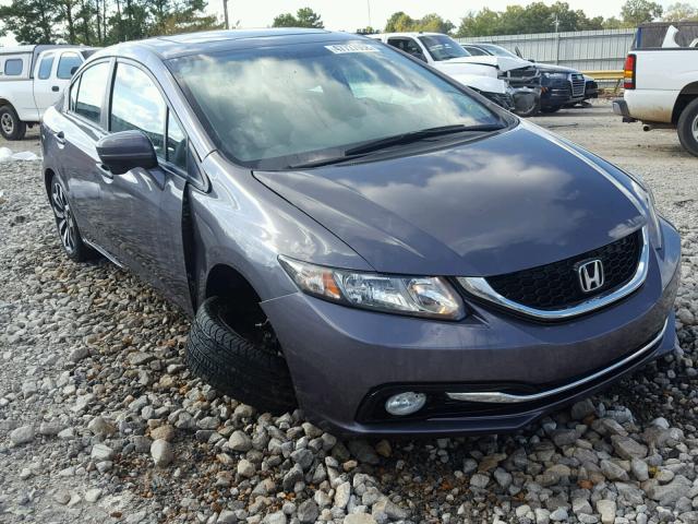 2HGFB2F94FH525722 - 2015 HONDA CIVIC EXL GRAY photo 1