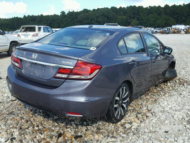 2HGFB2F94FH525722 - 2015 HONDA CIVIC EXL GRAY photo 4