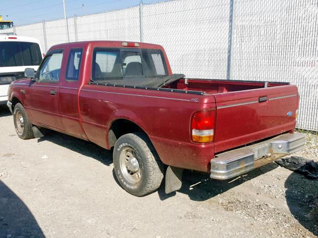 1FTCR14AXSPA39247 - 1995 FORD RANGER SUP RED photo 3