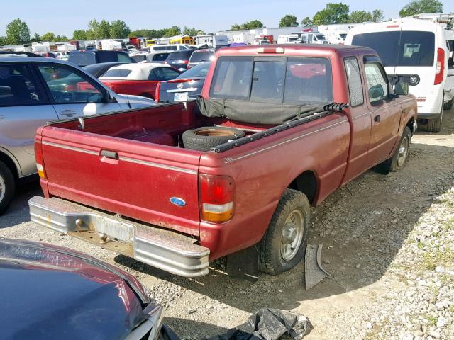 1FTCR14AXSPA39247 - 1995 FORD RANGER SUP RED photo 4