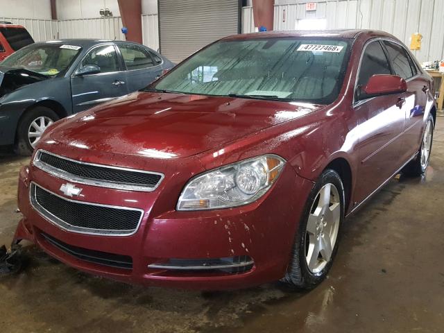 1G1ZJ57749F168148 - 2009 CHEVROLET MALIBU 2LT RED photo 2