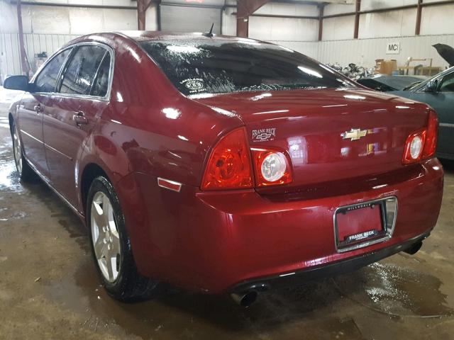 1G1ZJ57749F168148 - 2009 CHEVROLET MALIBU 2LT RED photo 3