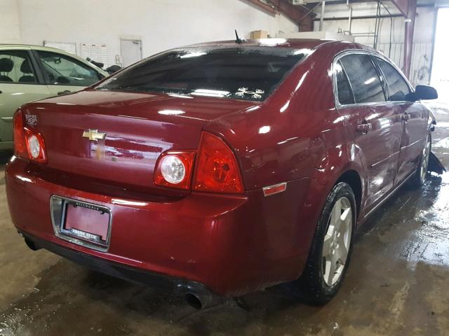 1G1ZJ57749F168148 - 2009 CHEVROLET MALIBU 2LT RED photo 4