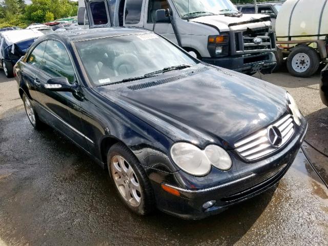 WDBTJ65J93F052404 - 2003 MERCEDES-BENZ CLK 320C BLACK photo 1