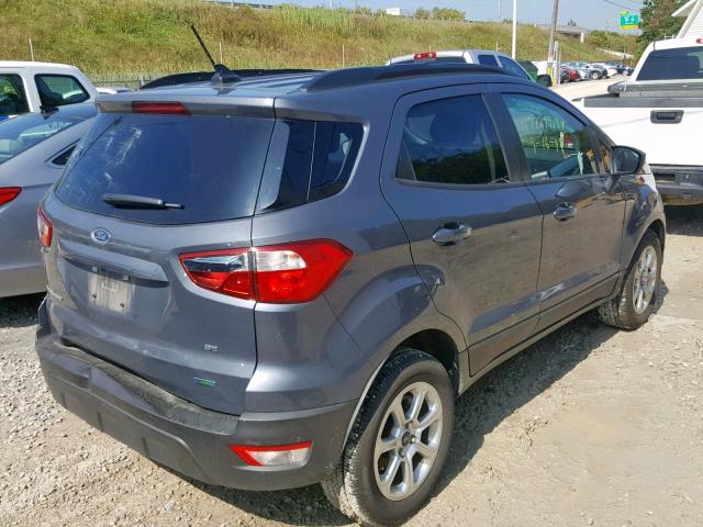 MAJ3P1TE4JC235819 - 2018 FORD ECOSPORT S GRAY photo 4