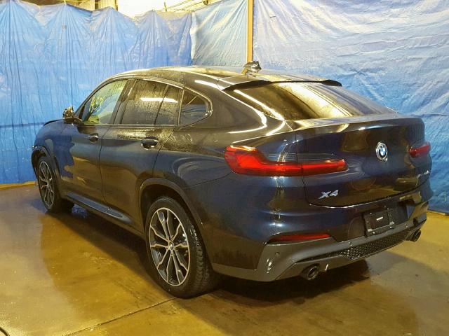 5UXUJ3C52KLG53939 - 2019 BMW X4 XDRIVE3 BLUE photo 3