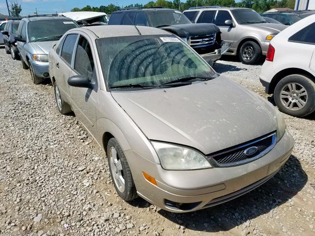 1FAHP34N27W203202 - 2007 FORD FOCUS ZX4 TAN photo 1