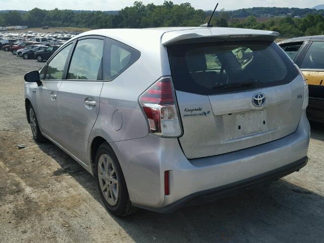 JTDZN3EU2HJ072183 - 2017 TOYOTA PRIUS V SILVER photo 3