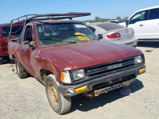 JT4RN81A4M0062666 - 1991 TOYOTA PICKUP 1/2 MAROON photo 1