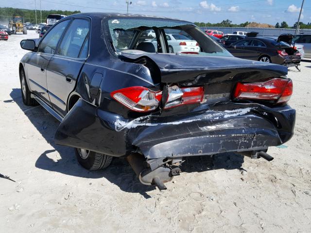 1HGCG16542A020428 - 2002 HONDA ACCORD EX BLACK photo 3