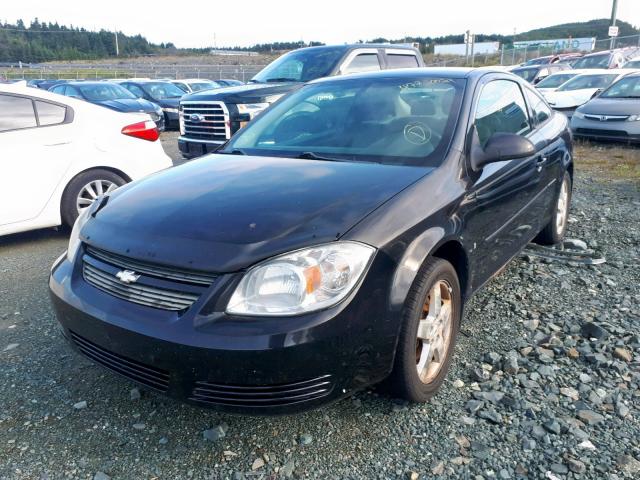 1G1AT15H597130417 - 2009 CHEVROLET COBALT LT BLACK photo 2