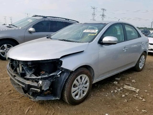 KNAFU4A29C5606357 - 2012 KIA FORTE EX SILVER photo 2