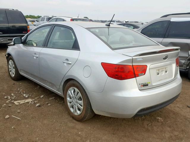 KNAFU4A29C5606357 - 2012 KIA FORTE EX SILVER photo 3