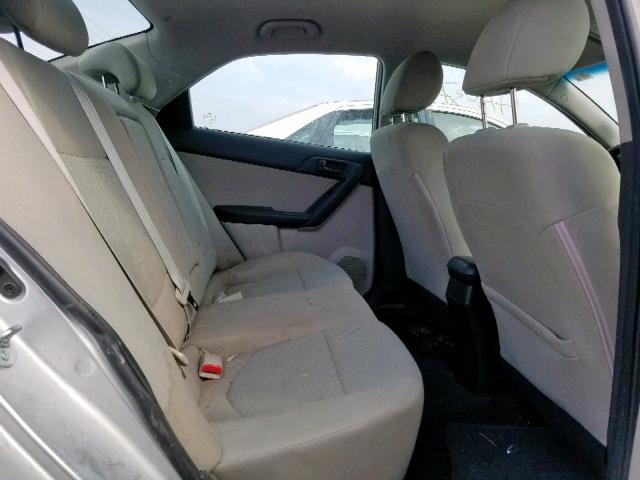 KNAFU4A29C5606357 - 2012 KIA FORTE EX SILVER photo 6