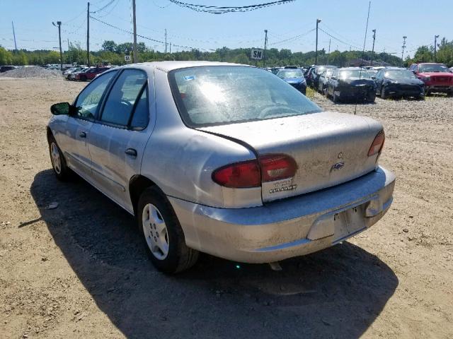 1G1JC524527216213 - 2002 CHEVROLET CAVALIER B SILVER photo 3