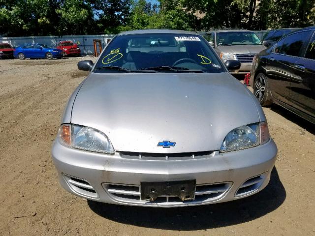 1G1JC524527216213 - 2002 CHEVROLET CAVALIER B SILVER photo 9