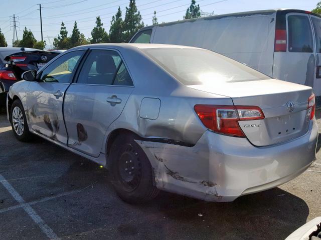 4T4BF1FK7CR262571 - 2012 TOYOTA CAMRY BASE SILVER photo 3