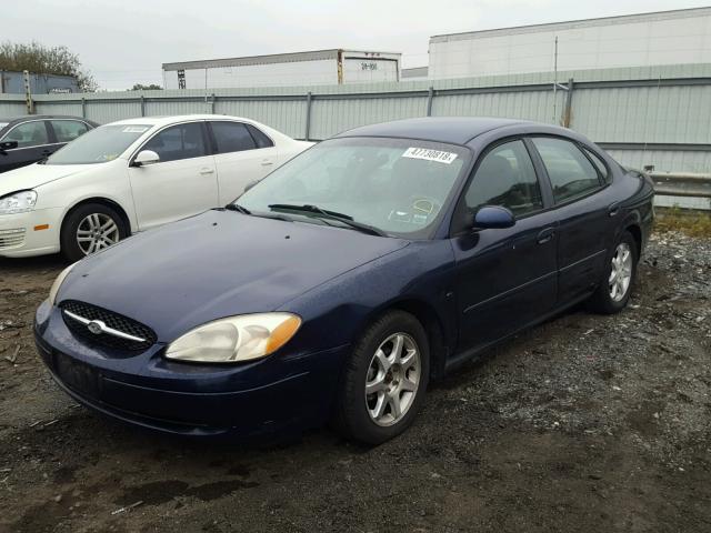 1FAFP5521YA140521 - 2000 FORD TAURUS SES BLUE photo 2