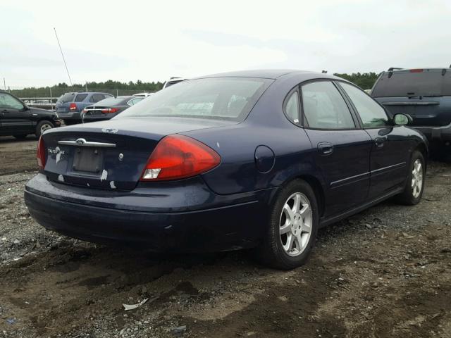 1FAFP5521YA140521 - 2000 FORD TAURUS SES BLUE photo 4