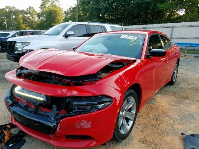 2C3CDXHG9GH241688 - 2016 DODGE CHARGER SX RED photo 2