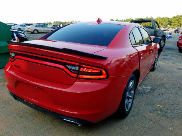 2C3CDXHG9GH241688 - 2016 DODGE CHARGER SX RED photo 4