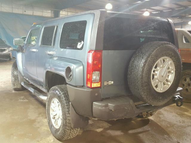 5GTDN136168311335 - 2006 HUMMER H3 BLUE photo 3