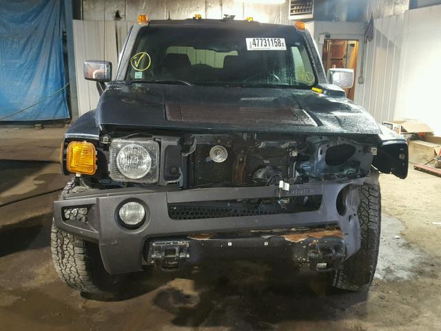 5GTDN136168311335 - 2006 HUMMER H3 BLUE photo 9