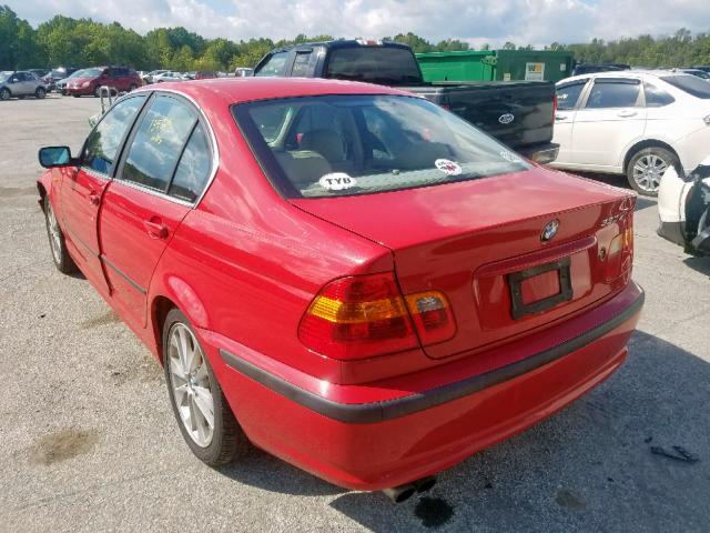 WBAEW53412PG08782 - 2002 BMW 330 XI RED photo 3