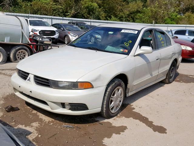 4A3AA46G32E108239 - 2002 MITSUBISHI GALANT ES WHITE photo 2