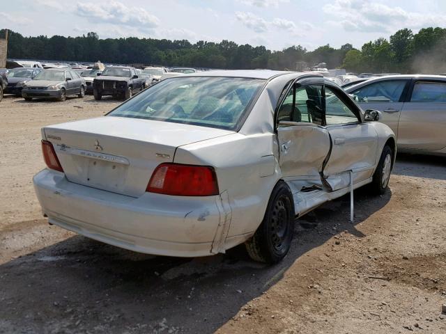 4A3AA46G32E108239 - 2002 MITSUBISHI GALANT ES WHITE photo 4