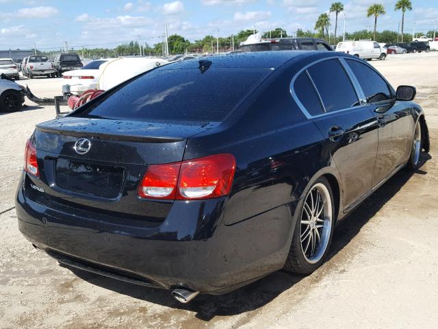 JTHBH96S765015605 - 2006 LEXUS GS GENERAT BLACK photo 4