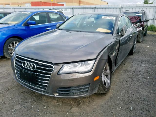 WAUSGCFC8CN002963 - 2012 AUDI A7 PRESTIG BROWN photo 2