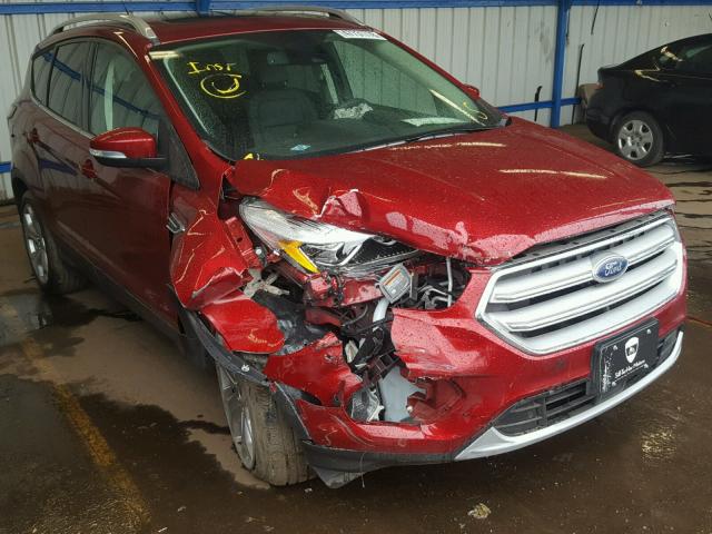 1FMCU9J94JUD04845 - 2018 FORD ESCAPE TIT RED photo 1