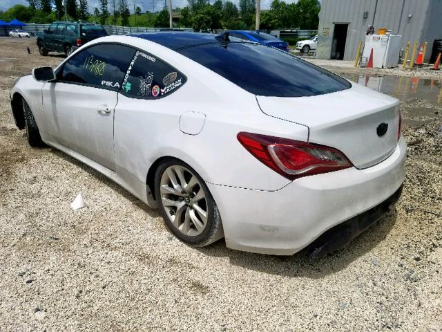 KMHHT6KD8DU084561 - 2013 HYUNDAI GENESIS CO WHITE photo 3