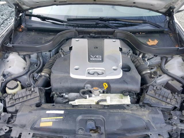 JN1CV6APXBM302004 - 2011 INFINITI G37 BASE SILVER photo 7