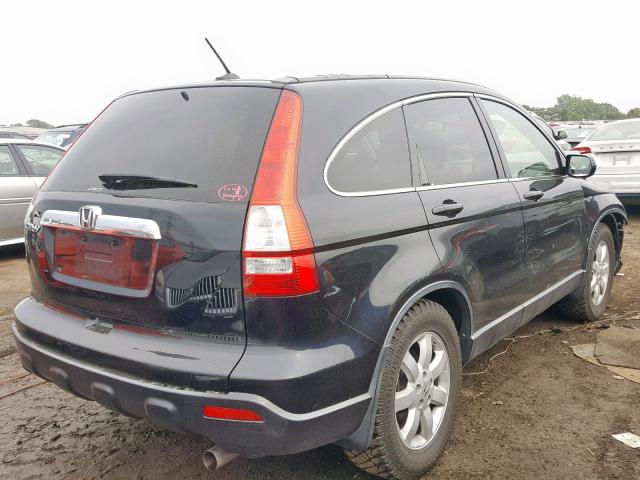 JHLRE48797C005601 - 2007 HONDA CR-V EXL BLACK photo 4