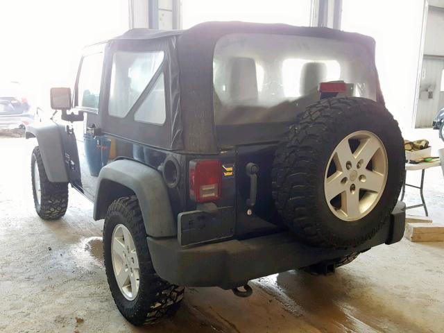 1J4AA2D18BL545200 - 2011 JEEP WRANGLER S BLACK photo 3