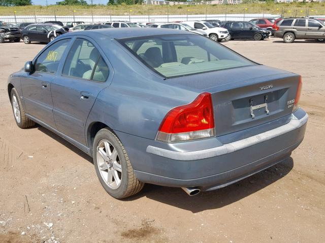 YV1RS58D022101854 - 2002 VOLVO S60 2.4T GREEN photo 3