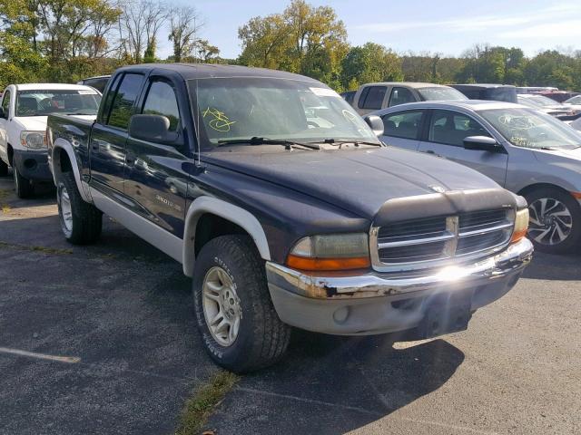 1B7HG2AN01S323362 - 2001 DODGE DAKOTA QUA BLUE photo 1