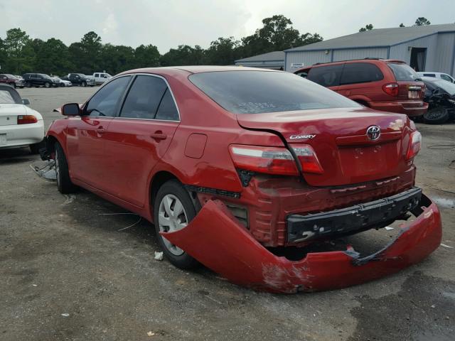 4T1BE46K07U168617 - 2007 TOYOTA CAMRY NEW RED photo 3
