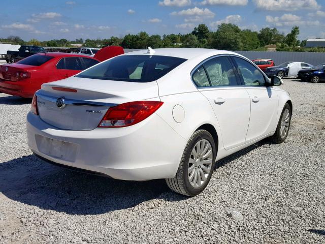 2G4GR5EK3C9154834 - 2012 BUICK REGAL WHITE photo 4