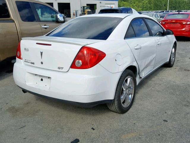 1G2ZH57NX94190222 - 2009 PONTIAC G6 GT WHITE photo 4