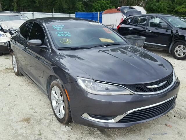 1C3CCCAB0FN657581 - 2015 CHRYSLER 200 LIMITE CHARCOAL photo 1