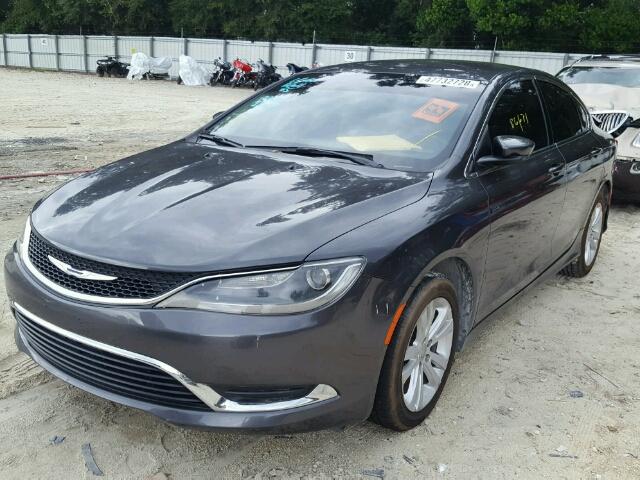 1C3CCCAB0FN657581 - 2015 CHRYSLER 200 LIMITE CHARCOAL photo 2