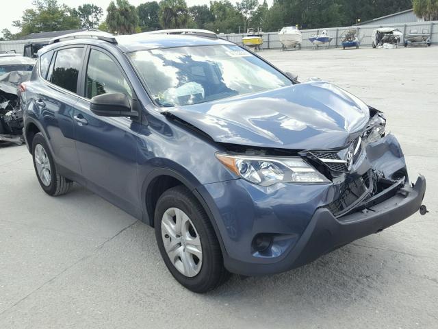 JTMZFREV3ED033394 - 2014 TOYOTA RAV4 LE BLUE photo 1