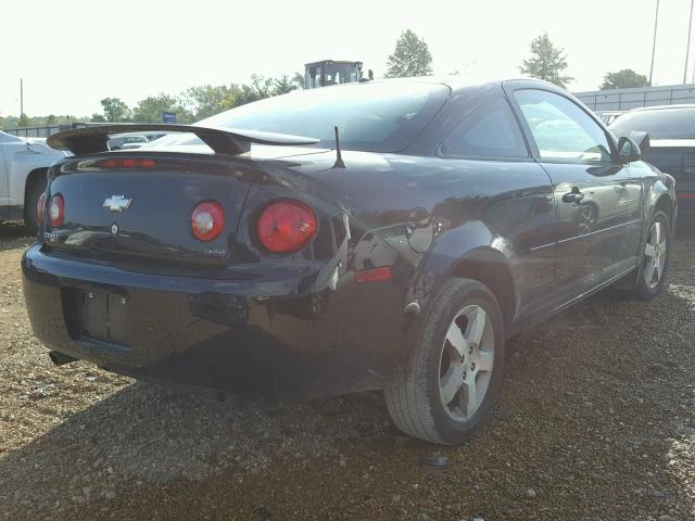 1G1AL18F287351157 - 2008 CHEVROLET COBALT LT BLACK photo 4