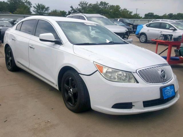 1G4GB5EG4AF123905 - 2010 BUICK LACROSSE C WHITE photo 1